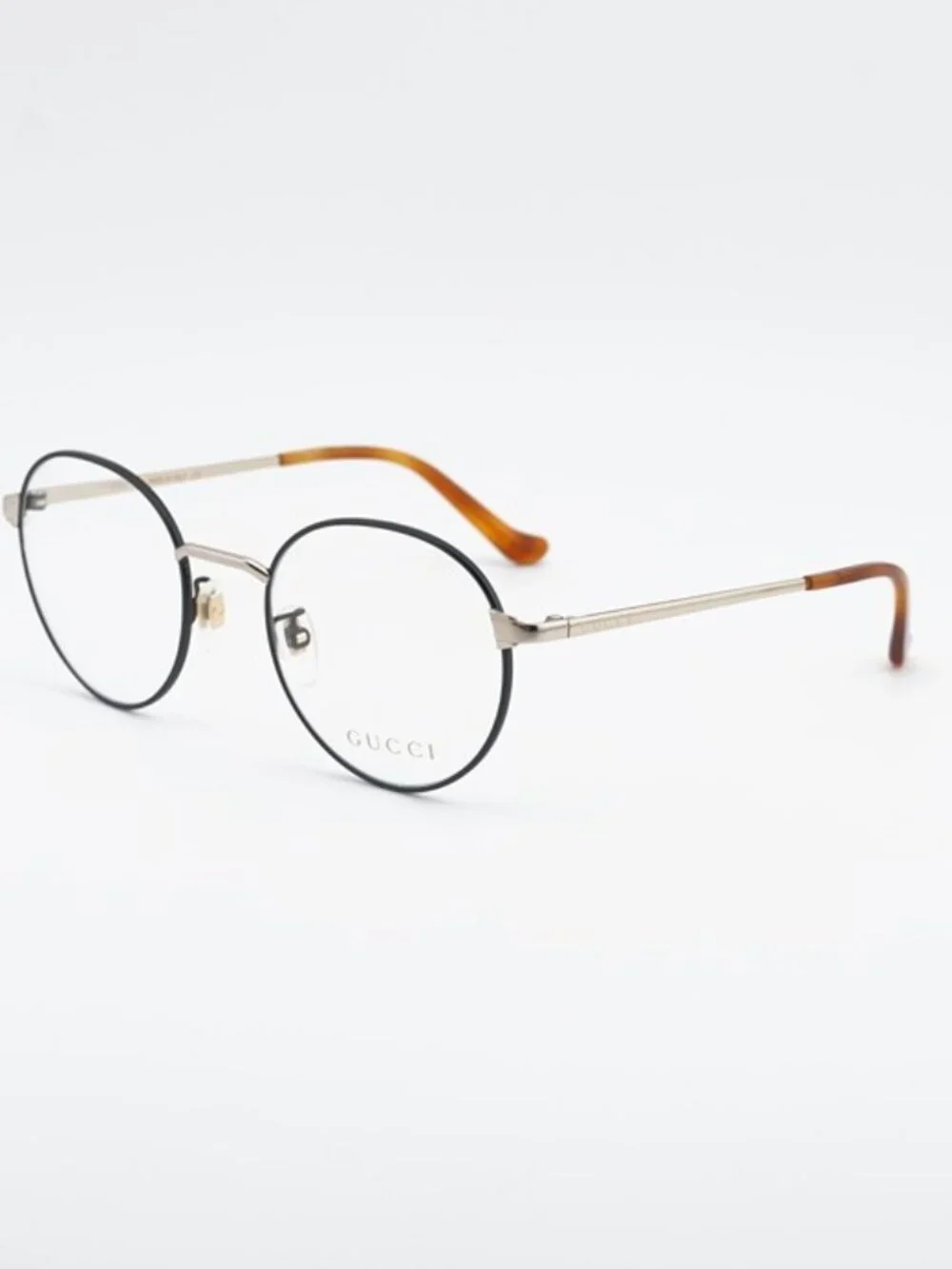 Gucci GG0581O 006 Eyeglasses Black/Gold 50mm Round Frame